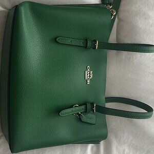Medium Sized Green Coach Purse